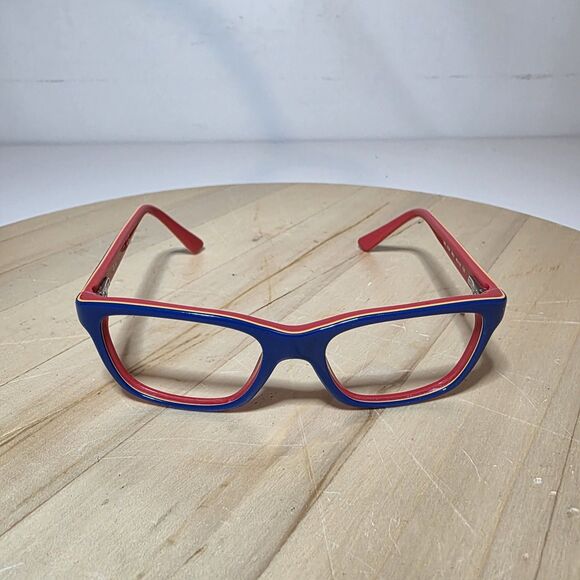 Ray Ban Kids/Toddler Eye Glass Frames No Lense Red Blue RB 1536 3601 48□16 130 - Picture 1 of 8